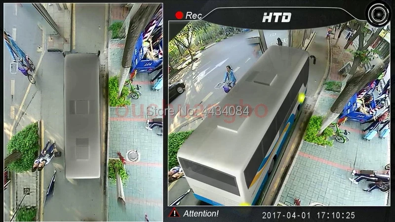 Ouchuangbo 3D 1080P 360 панорама вагонов грузовиков пожарных машин камера градусов birdview система парковки Автоматическая автомобильная камера