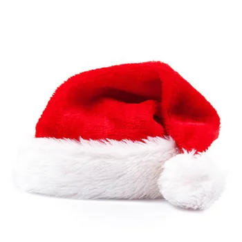 

Christmas Cap Thick Ultra Soft Plush Cute Santa Claus Fancy Dress Hat Christmas Hats Suitable For Both Adults And Children