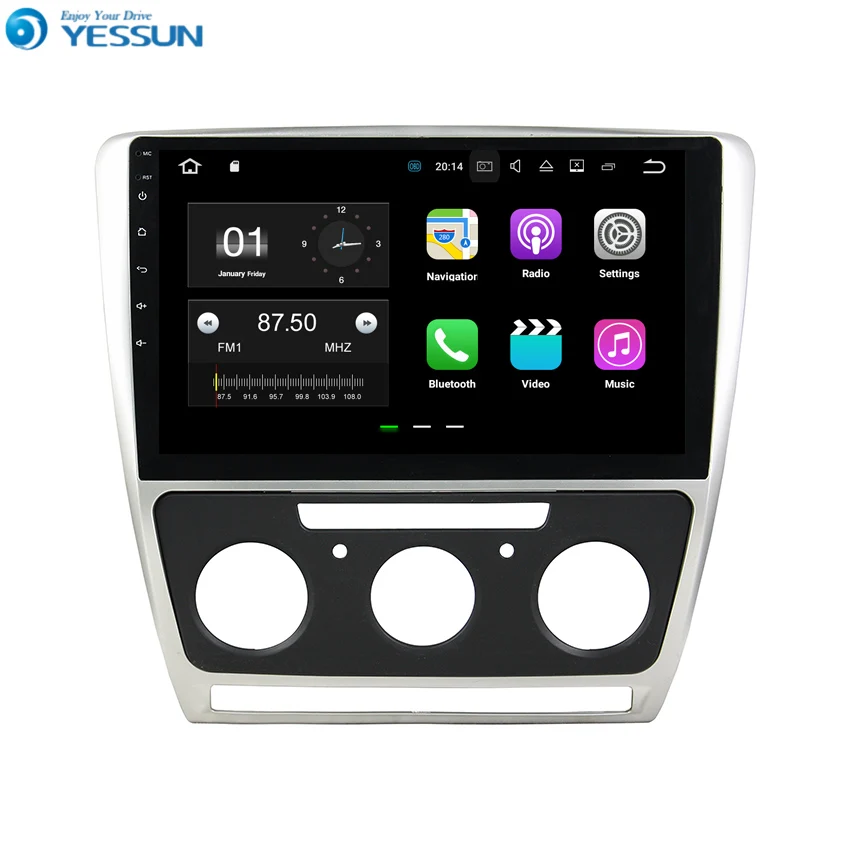 YESSUN Android автомобильный навигатор GPS для VW Skoda Octavia 2010 ~ 2014 HD сенсорный экран Аудио