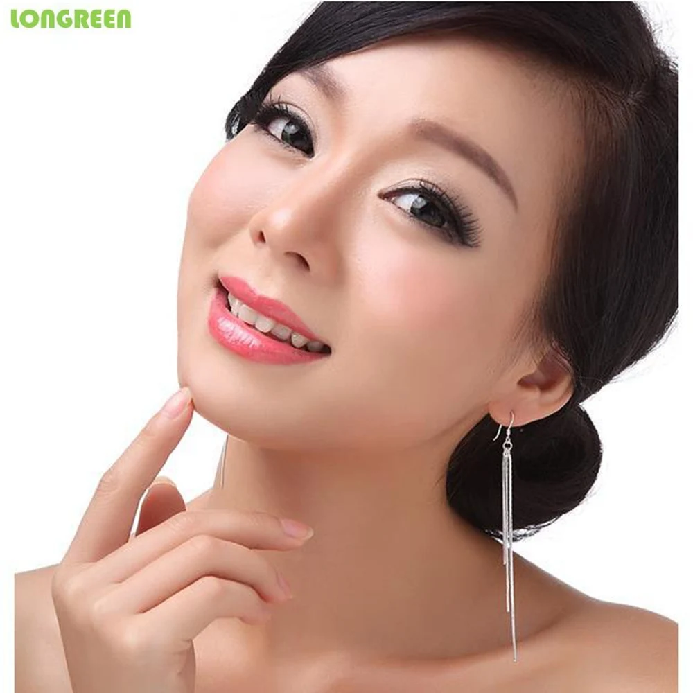 

Long Exaggerated Tassel Pearl Earrings Korean Fashion Temperament Butterfly Water Drop Heart Zircon Earring boucles d'oreilles