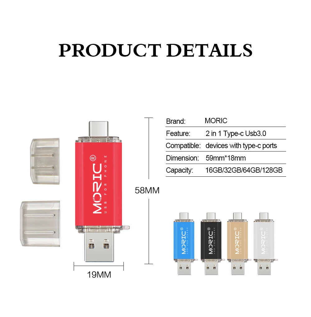 Высокоскоростные флеш-накопители USB 3,0 типа c, флешка, usb ключ, 64 ГБ, 32 ГБ, 16 ГБ, 128 ГБ, ручка-драйвер, персонализированная флеш-память Clef USB3.0