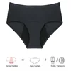 Seamless Support Panty 3pcs+free bag Women's High Waisted Cotton Underwear Soft Full Briefs Ladies Breathable Panties Dropship 2