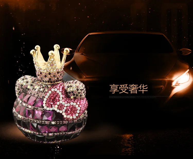 Корона KT Cat Стразы держатель для духов Кристалл Kitty Bling автомобильный освежитель воздуха Helloo Kitty домашний автомобильный парфюмерный диффузор домашний декор