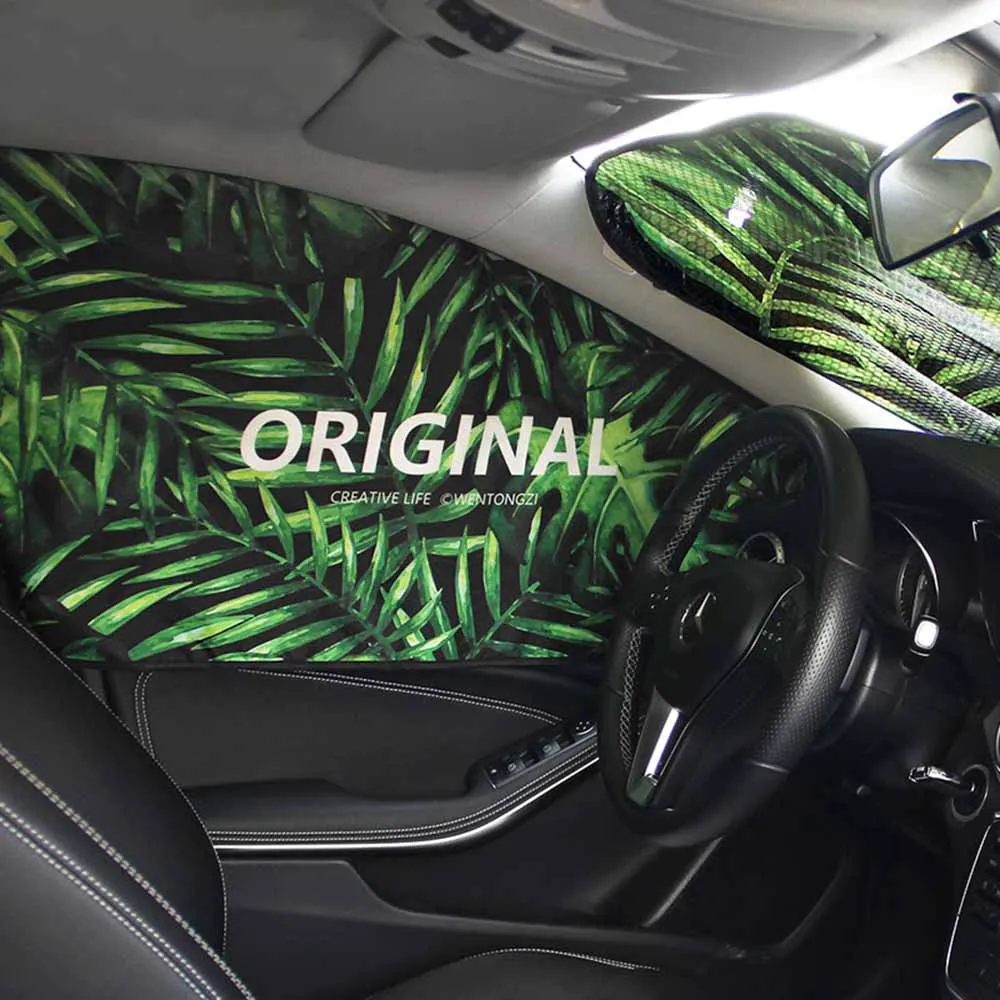 Universal Car Cartoon Cute Magnetic Car Cover Sunshade Curtain Window Sun Visor Protector Sun Shade Auto Visor Windscreen Block