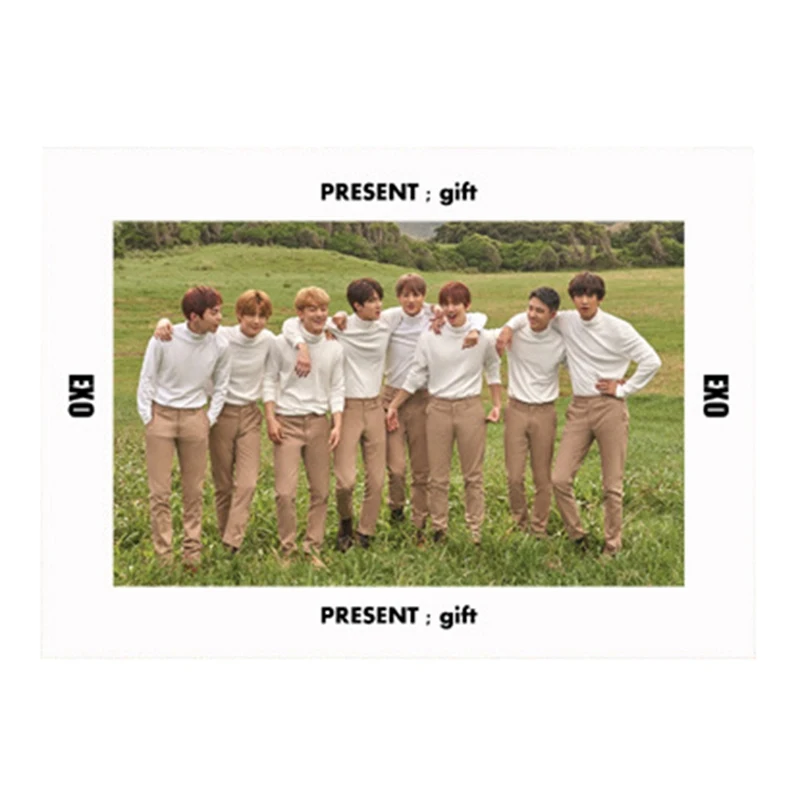 Kpop EXO Hawaii летняя ПВХ прозрачная Фотокарта SEHUN BAEKHYUN CHANYEOL