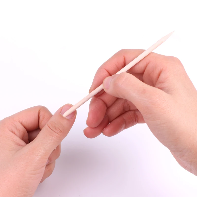 Wood Stick Cuticle Pusher for Manicure and Pedicure