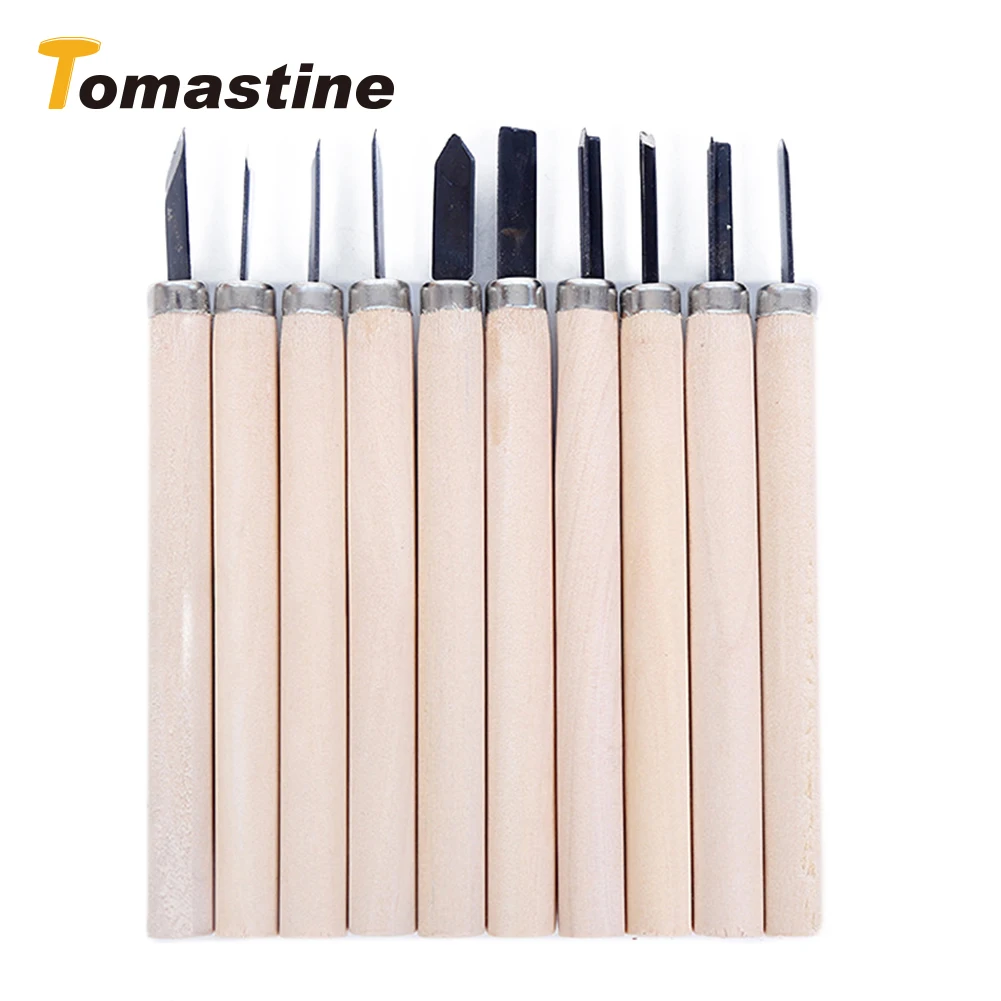12Pcs Manual Wood Carving Hand Chisel Tool Set Carpenters Woodworking Detailed