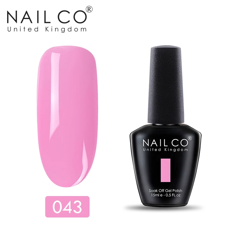 11043 NAILCO, новинка, 15 мл, УФ Гель-лак, лак для ногтей, набор красок, маникюр, геллак, Полупостоянный Гибридный гвоздь, искусство, макияж, Черный Гель-лак для ногтей - Цвет: 11043