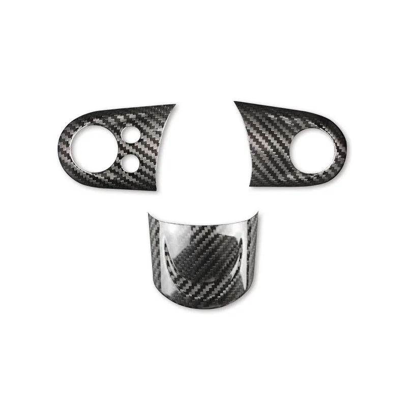 

3 шт. центральный чехол для рулевого колеса автомобиля из углеродного волокна с логотипом и дистанционным управлением отделка Подходит для Mini Cooper R56 2006-2013