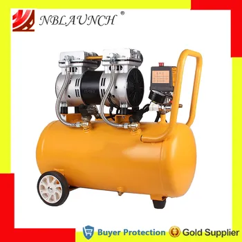 Buy Air Compressor Oil Free Quite Noise Silent Oil-free Pump For Pneumatic Filling Machine Air Nail Gun Free Shipping 1000w 30L Tank