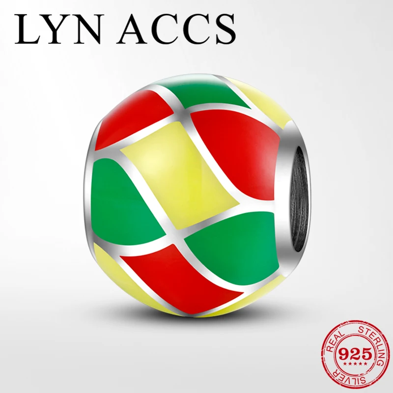 

Infinity symbol 925 Sterling Silver Grid stripes Enamel Charms Beads fit Original Pandora Charm Bracelets Bangles DIY Jewelry