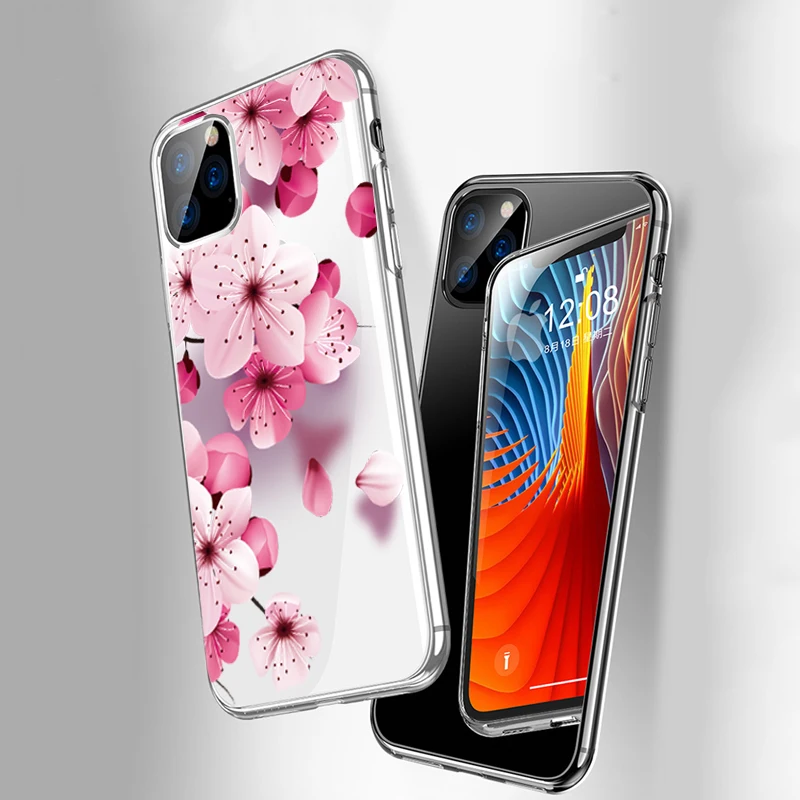 Для samsung Note 10 Pro 9 8 чехол тонкий прозрачный мягкий TPU для Galaxy S10E S10 Lite S9 + S8 Plus Sakura