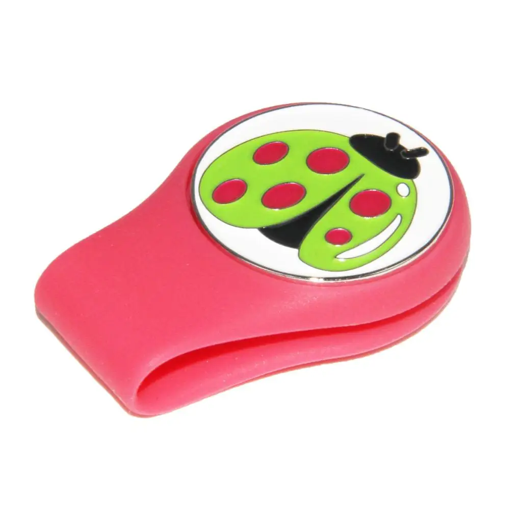 Magnetic Golf Hat Clip Golf Marker with Detachable Cute Pattern Plate Golf Accessories Golf Putting Alignment Tool
