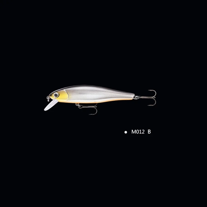 Мини Minnow 6g 85 мм рыболовные приманки высокое качество плавающая качели жесткая приманка свимбейт crankbait whopper plopper pesca бас щука - Цвет: M012 - B