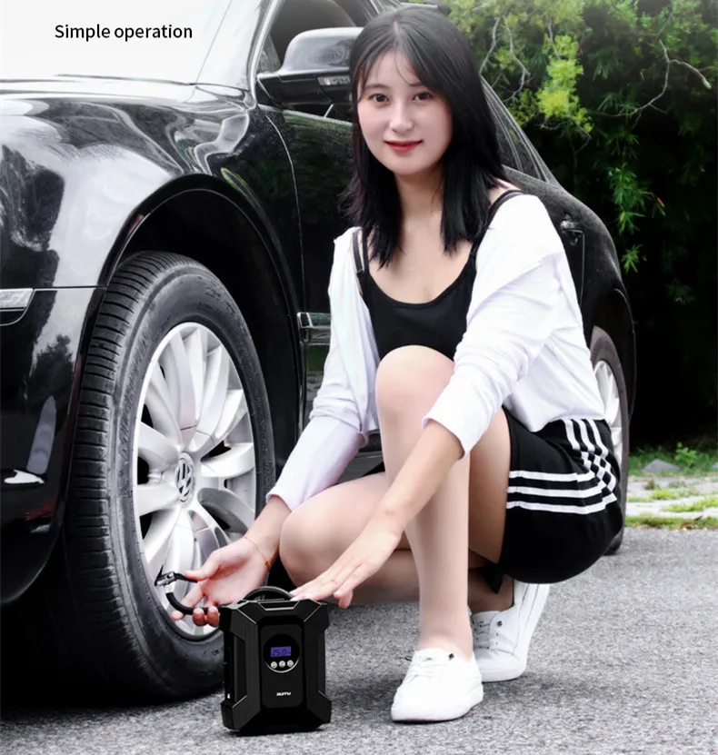 Digital Tire Inflator DC 12 Volt Car Portable Air Compressor Pump 150 PSI for Auto Motorcycles Bicycles | Автомобили и мотоциклы