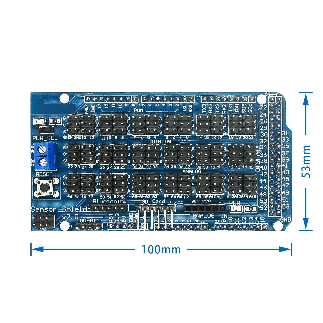 Датчик MEGA Shield V1.0 V2.0 специальная Плата расширения датчика для arduino mega 2560