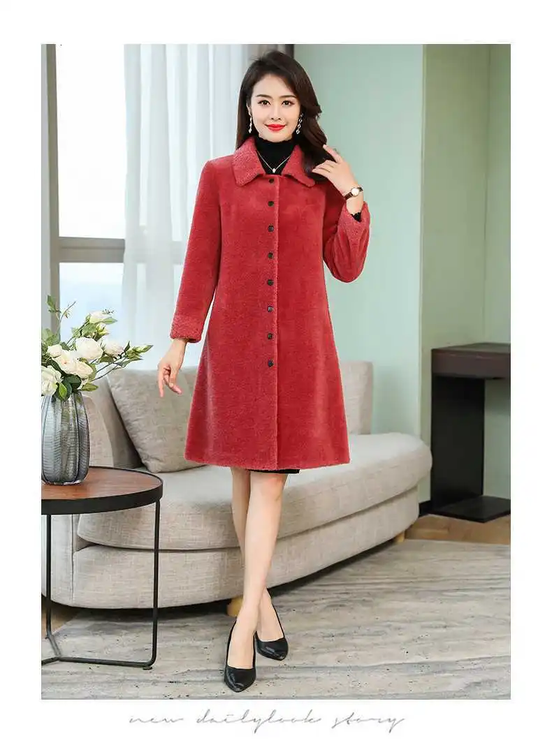 Пальто с натуральным мехом женская одежда шерстяная куртка Осень Зима корейские женские меховые пальто и куртки Manteau Femme KJ3570