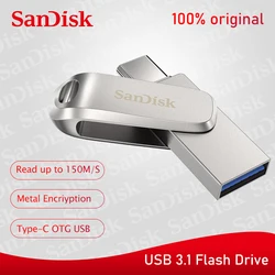Sandisk – clé USB 3,1, support à mémoire de 64GB 128GB 256GB 512GB, lecteur Flash, OTG, haute vitesse, DC4 