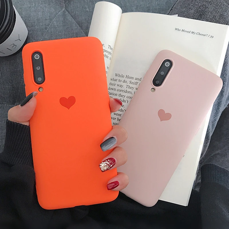 Мягкий силиконовый чехол из ТПУ ярких цветов с сердечками для Meitu M6 M9 V6 T8 T9 |