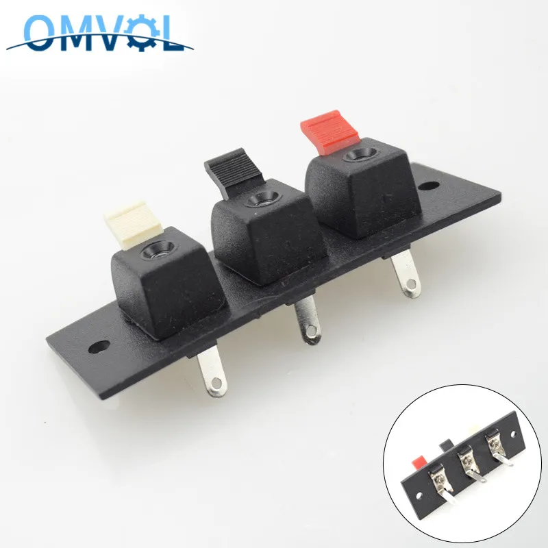 2Pcs 4 Positions Spring Connector Terminal Audio Speaker Terminals Wiring Cli JF 