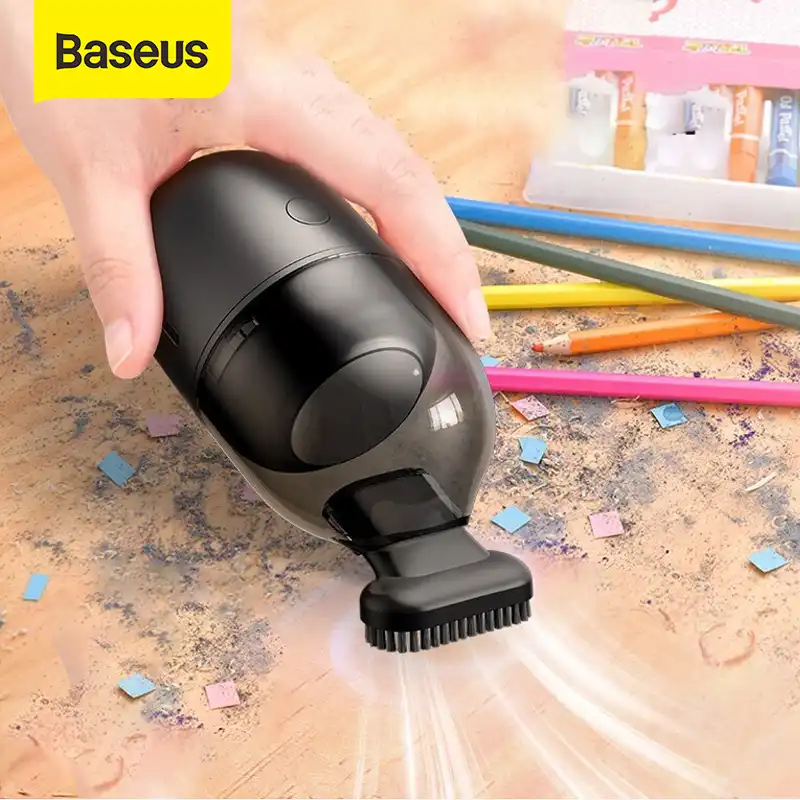 Baseus Mini Aspirateur De Voiture A Main Portable Sans Fil Appareil Menager Pour La Maison Et Le Bureau Aliexpress