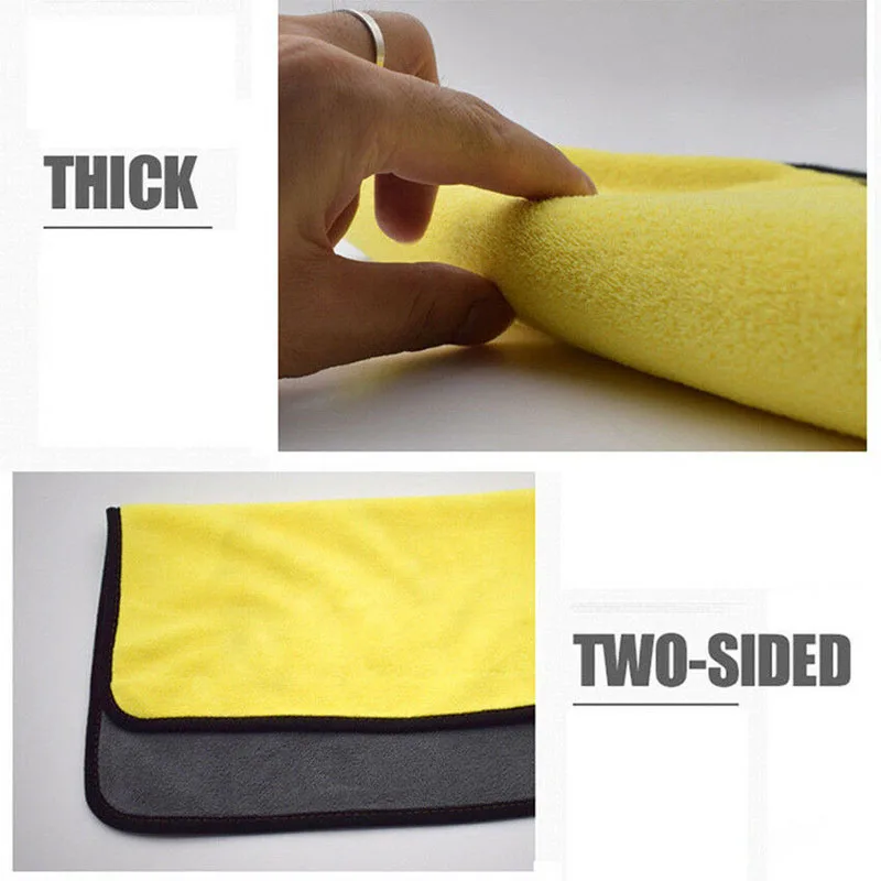 1 шт. волоконное полотенце для дома, моющее средство для автомобиля, уплотненное супер абсорбирующее волокно, полотенце, чистящая ткань, инструменты