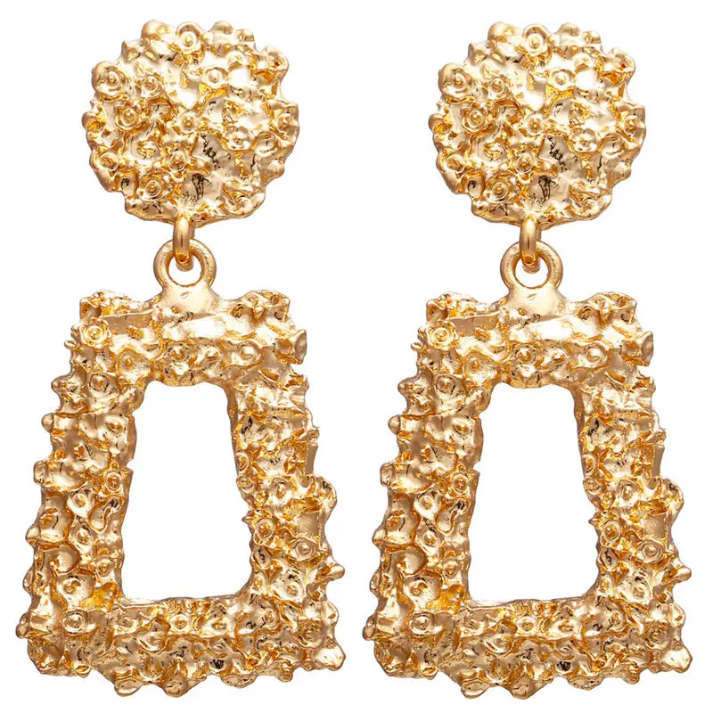 17 км винтажные Золотые круглые металлические серьги-гвоздики с блестками для женщин, модные серьги с полой сеткой, корейские ювелирные изделия, вечерние серьги, подарок - Окраска металла: FCS152851