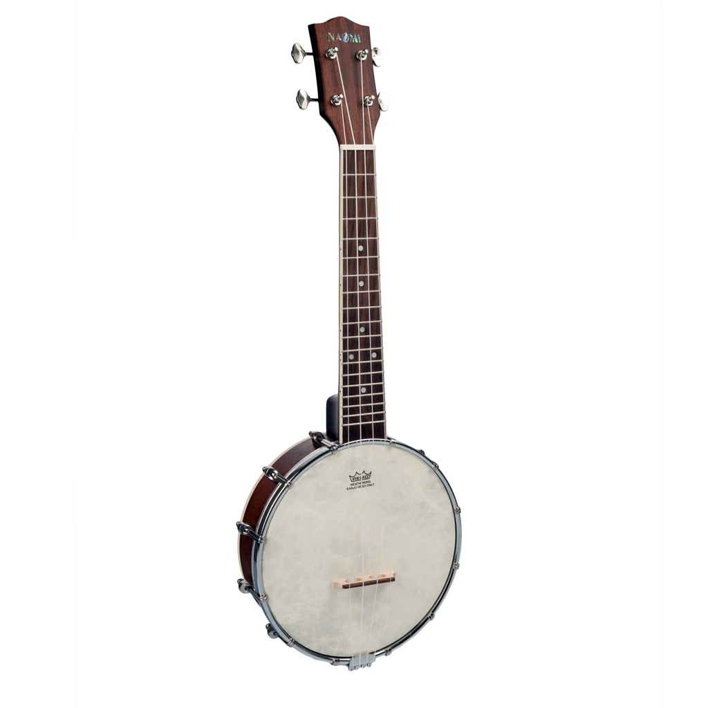 24 дюйма концерт банджо Banjolele миниатюрная гитара укулеле-4-String Винтаж-покрытием с сумкой ключ, дюймовый стандарт