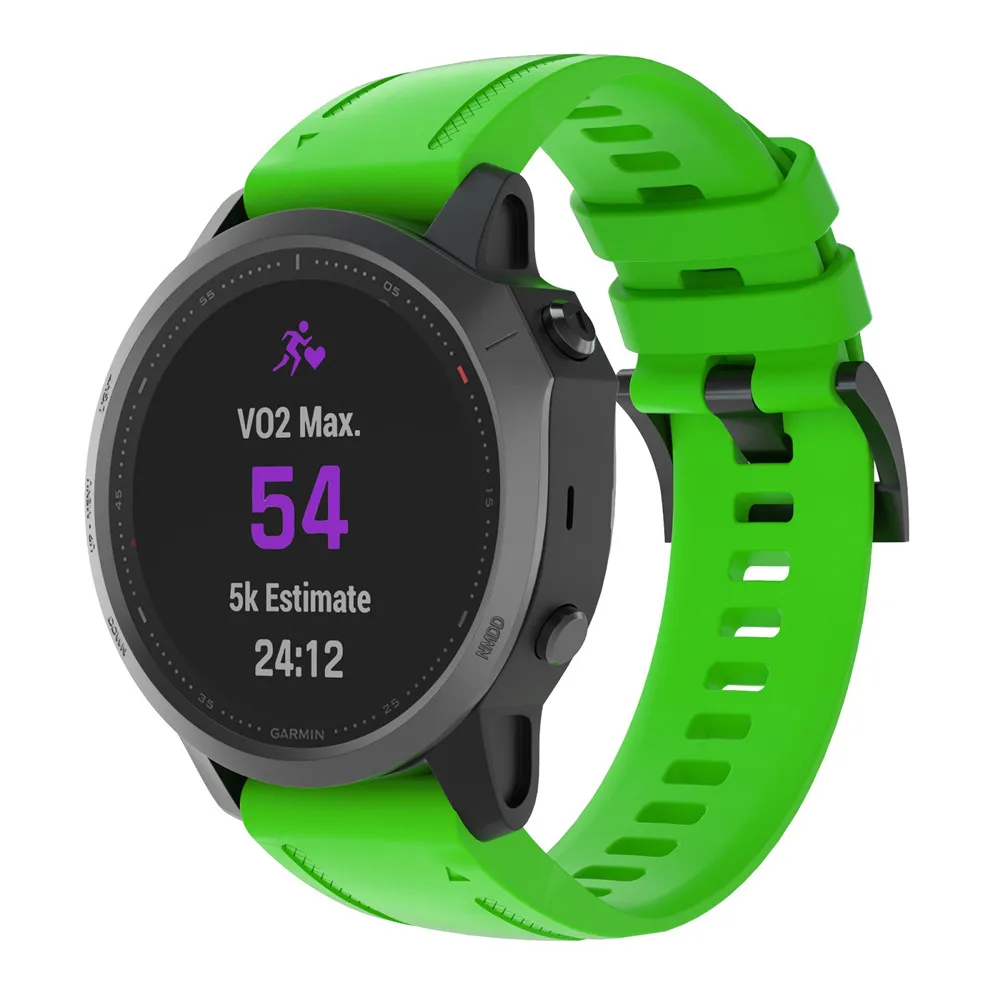 20 мм ремешок для наручных часов Garmin Fenix 6S 5S Plus gps Смарт-часы спортивный силиконовый ремешок для часов с быстроразъемными браслетами