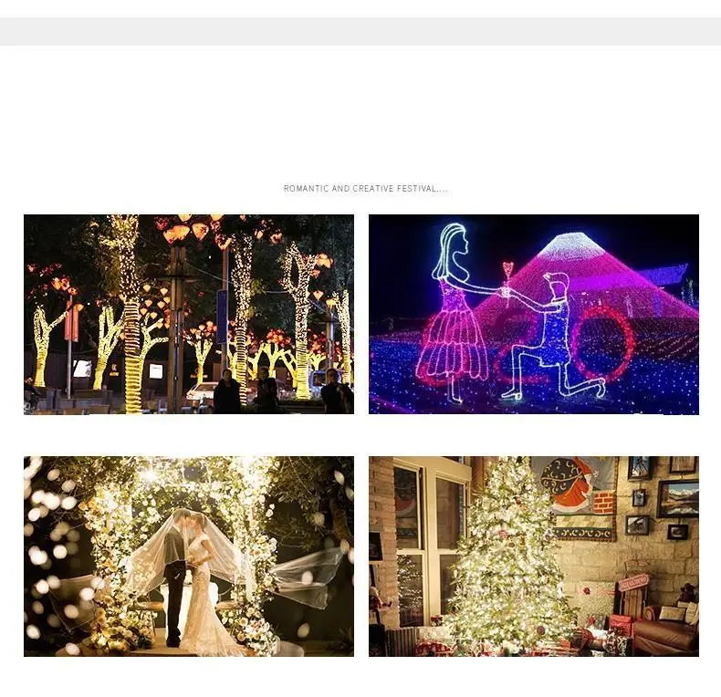 Гирлянда, украшение для свадьбы, декоративный новогодний Navidad Luces светодиодный Декоративный Рождественский открытый вечерние светильник, праздничный светильник ing