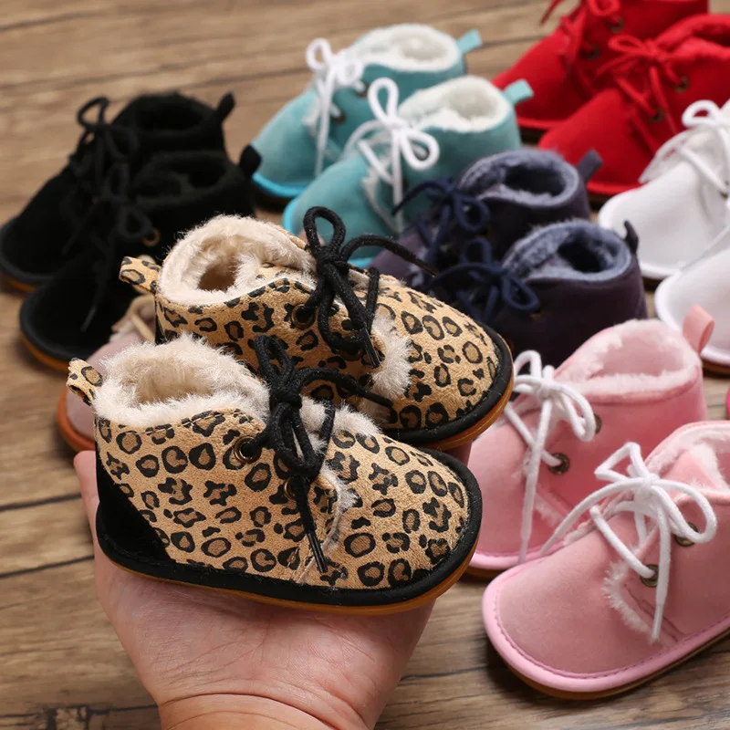 Unisex Toddler Shoes Boy Soles Thicken Babies Shoes for Baby Girl Cotton Fabric Winter Newborn Infant Baby Girl Boots