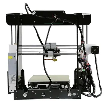 

3D Printer A8 Diy Kit PLA ABS 2004 LCD Screen Special MK8 Extrusion Nozzle T-Shaped Screw Stainless Steel Shaft