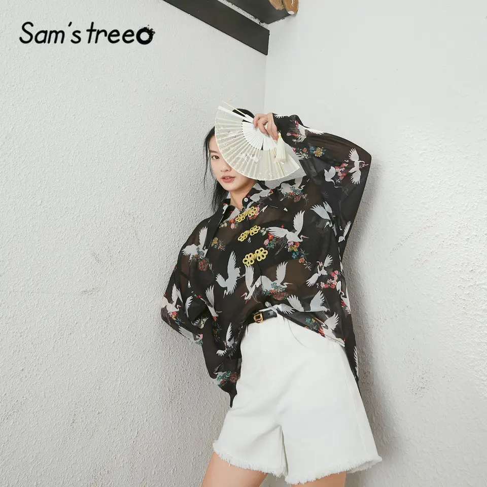 black crane lantern dress