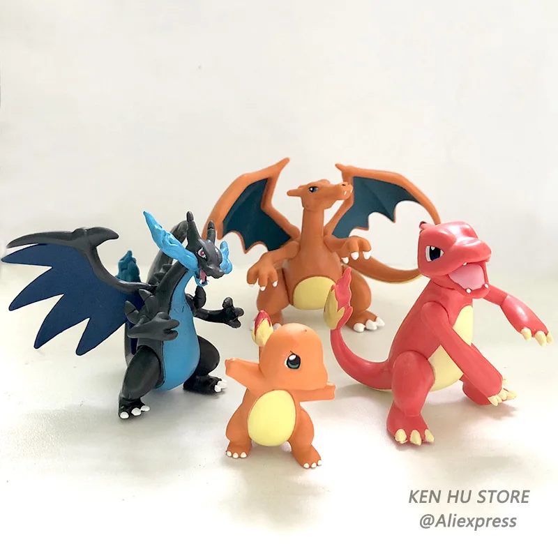 Evolution group Mewtwo Charizard Venus Blastoise аниме экшн-игрушка Покемон Фигурки Коллекция Модель игрушки украшение автомобиля игрушка