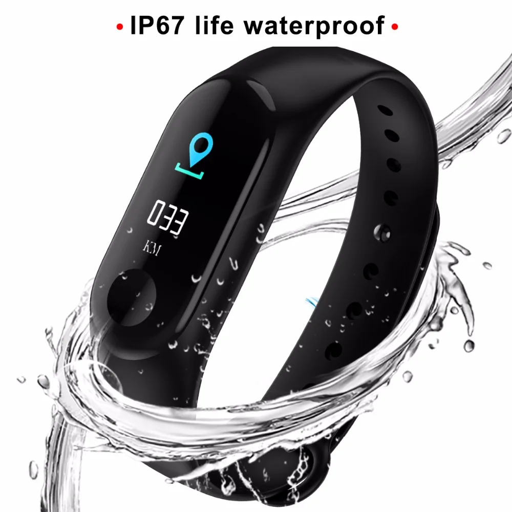 Фитнес-браслет M3 с цветным IPS-экраном водонепроницаемые IP67 | Электроника