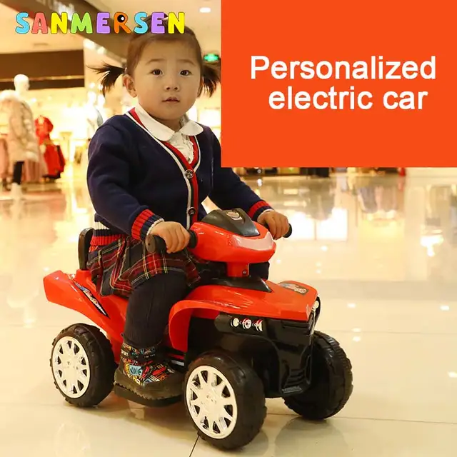 Children Electric Off-road Car Dual Drive Automobile Motorcycle Charging 4 Wheels Motorcar Music Lighting Ride On Cars For Kids 4