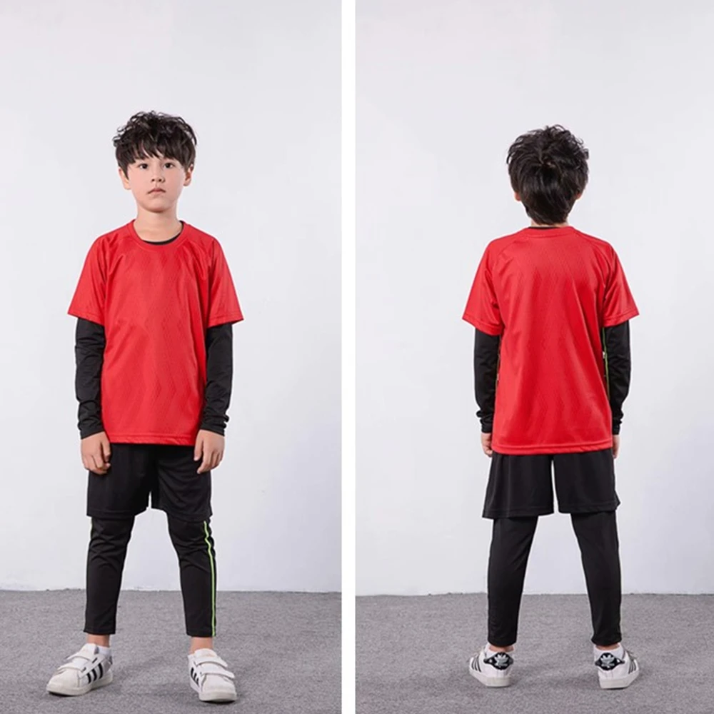 2019 детское футбольное Джерси наборы пустые мужские футбольные майки костюм для