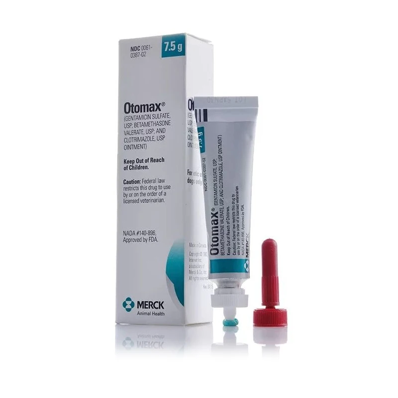 Otomax-pomada otica para perros, gotas para las orejas, 7,5g