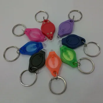 

2019 Portable Mini Size Keychain Squeeze Light Micro LED Flashlight Torch Outdoor Camping Emergency Key Ring Light