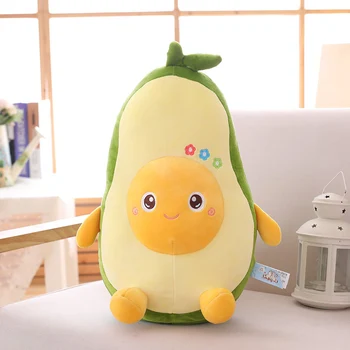 

1pcs 45cm Cartoon fruit avocado plush cushion elastic plush stuffed toys soft kids dolls christmas gifts home decoration