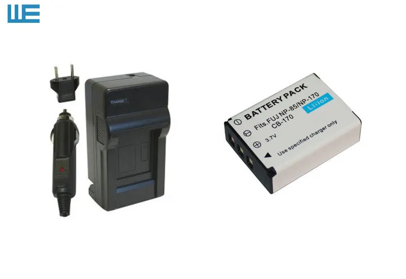 NP-85, NP85 NP-170 NP170 Батарея и Зарядное устройство для ЖК-дисплея с подсветкой Fujifilm Fuji FinePix SL240 SL260 SL280 SL300 SL305 SL1000 S1 - Цвет: Белый