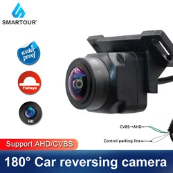 Smartour – caméra de recul pour voiture, universelle, AHD CCD, 180 degrés, FishEye Len Starlight HD, Vision nocturne, caméra de recul pour véhicule 