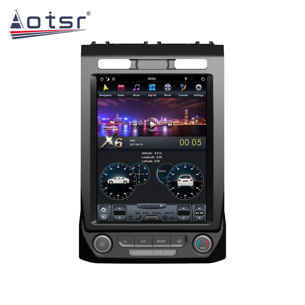 

128G Tesla IPS Screen Android 9 PX6 Car Player For Ford Expedition 2018 2019 2020 2021 Radio GPS Navigation CarPlay Autostereo