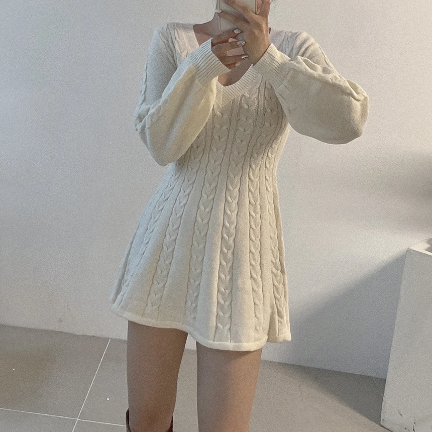 v neck sweater dress hollister