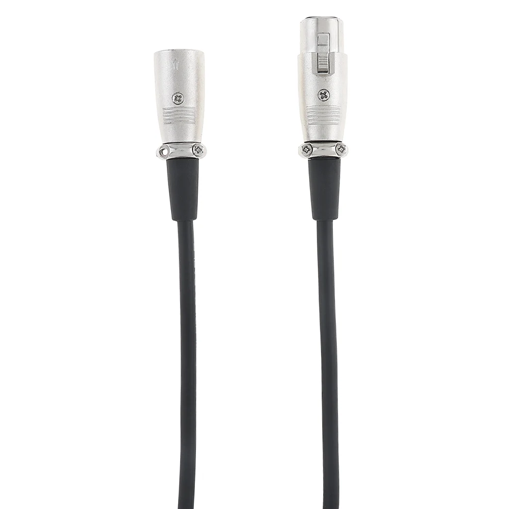 2 м 3 Pin XLR штекер к женскому микрофонному удлинителю аудио удлинительные кабели шнур провод линия черный для 6 мм микрофона