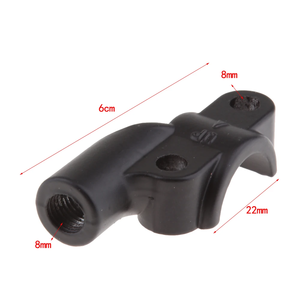 Universal Motorcycle Handlebar Rear View Mirror Mount Holder Clamp Bracket 7/8