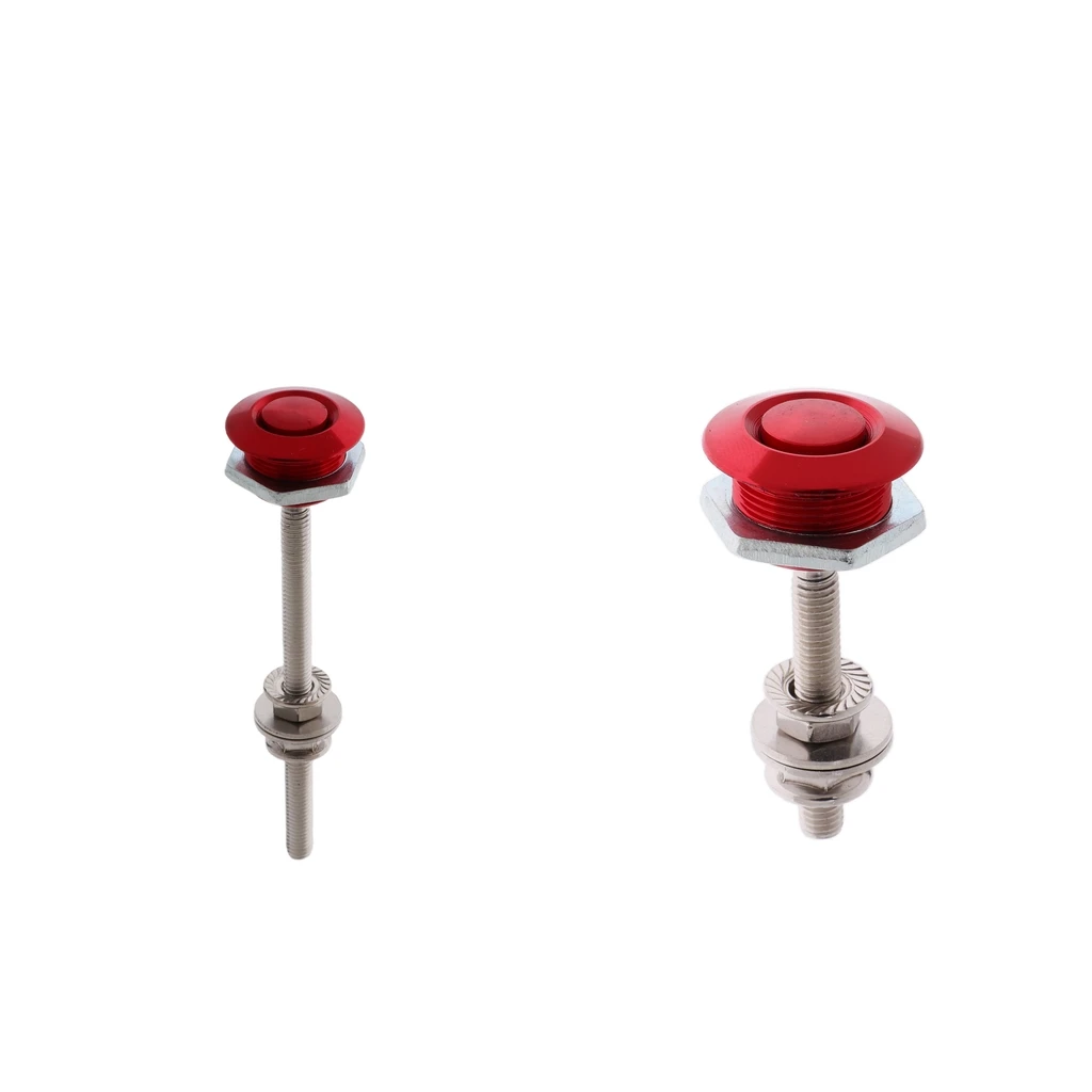 Car Quick Latch Twist Lock Style Push Button Billet Hood Pins 100mm + 50mm
