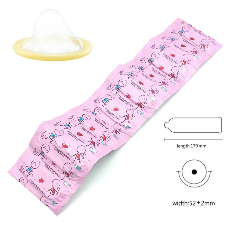 10 PCS Ultra Thin Condoms Contraception Men Penis Sleeve Adult Sex Products Large Oil Rubber Condoms Female G-spot Stimulation