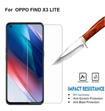 3-1 peças de vidro temperado para oppo encontrar x3 lite protetor de tela 9d vidro protetor de proteção no achado x2 lite luz iluminada pelicula de vidrio