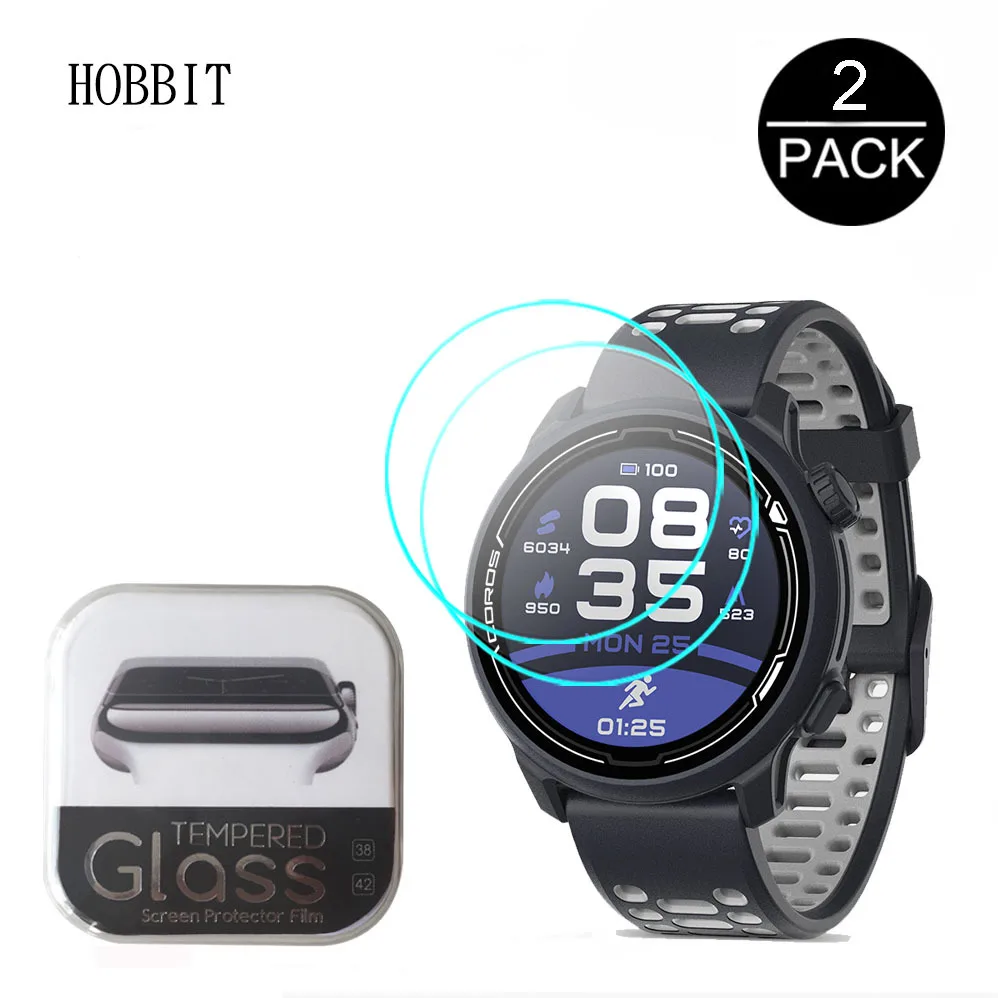 2 Pezzi Di Vetro Temperato Per Coros Pace 2 Apex 46 Apex 42 Apex Pro Smanx Smartwatch Proteggi Schermo Trasparente Vetro Antigraffio